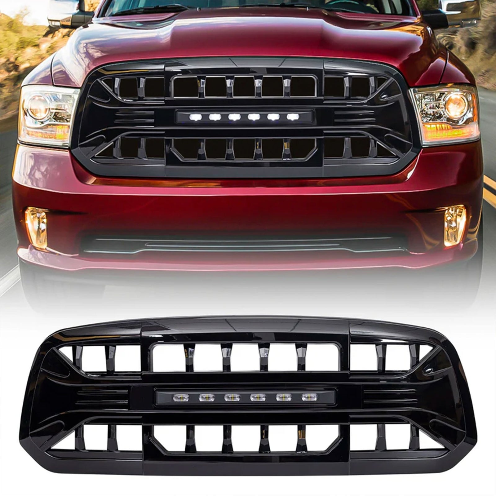AMERICAN MODIFIED Armor Grille for 13-18 Dodge Ram 1500, 19-23 Ram1500(Open Box) - VMInnovations