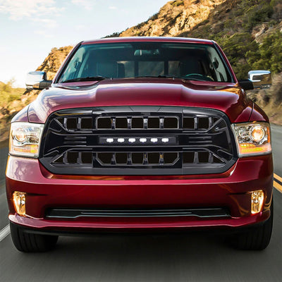 AMERICAN MODIFIED Armor Grille for 13-18 Dodge Ram 1500, 19-23 Ram 1500, Black - VMInnovations