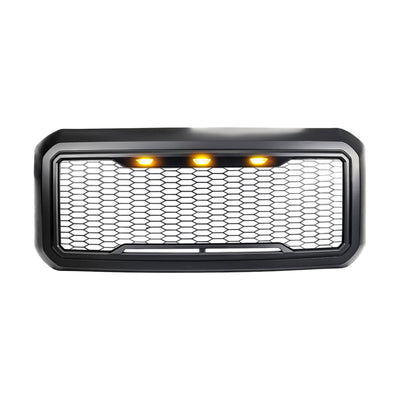 AMERICAN MODIFIED Grille for 11-16 Ford F250/350/450/550, Matte Black (Used) - VMInnovations
