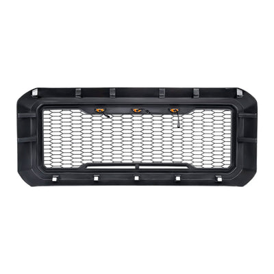 AMERICAN MODIFIED Front Grille for 2011-2016 Ford F250/350/450/550, Matte Black - VMInnovations
