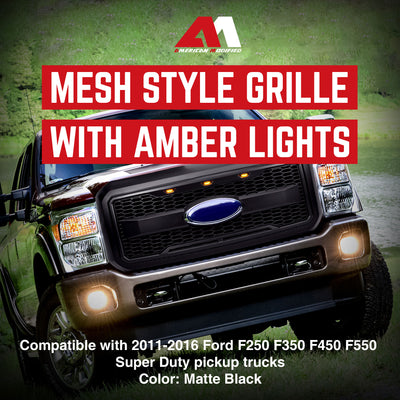 AMERICAN MODIFIED Raptor Style Grille for 11-16 Ford F250/350/450/550 (Open Box) - VMInnovations