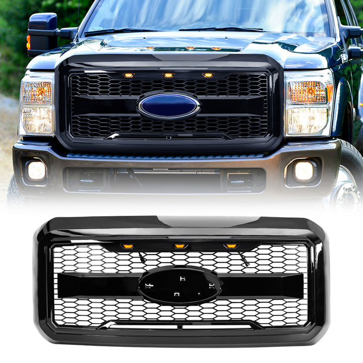 AMERICAN MODIFIED Raptor Mesh Grille for '11-'16 Ford F250/350/450/550(Open Box)