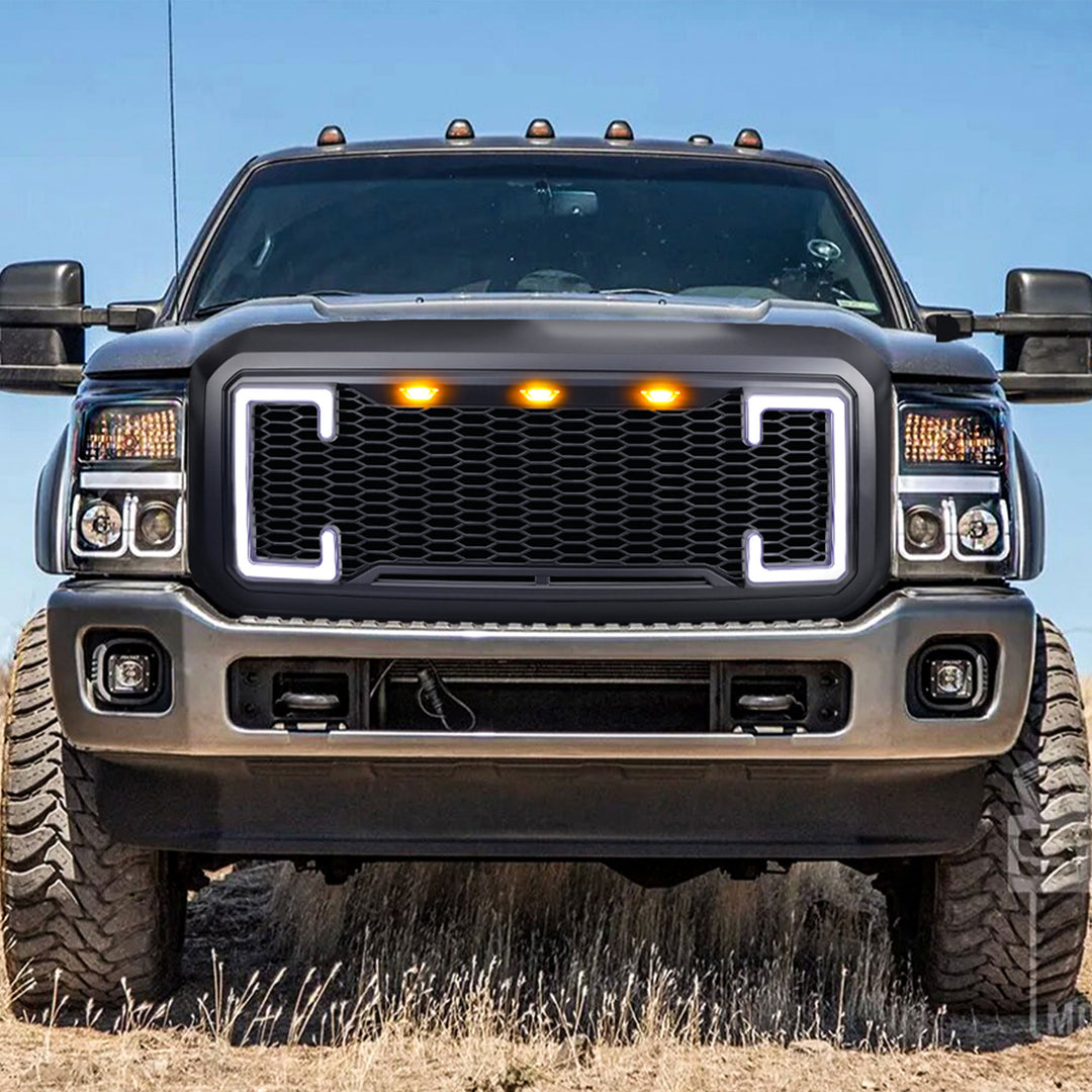 AMERICAN MODIFIED Raptor Style Grille for 11-16 Ford F250/350/450/550 (Open Box)