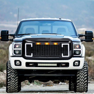 AMERICAN MODIFIED Raptor Style Mesh Grille for 2011-2016 Ford F250/350/450/550 - VMInnovations