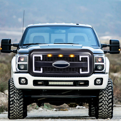 AMERICAN MODIFIED Raptor Style Grille 2011-16 Ford F250/350/450/550(Open Box) - VMInnovations