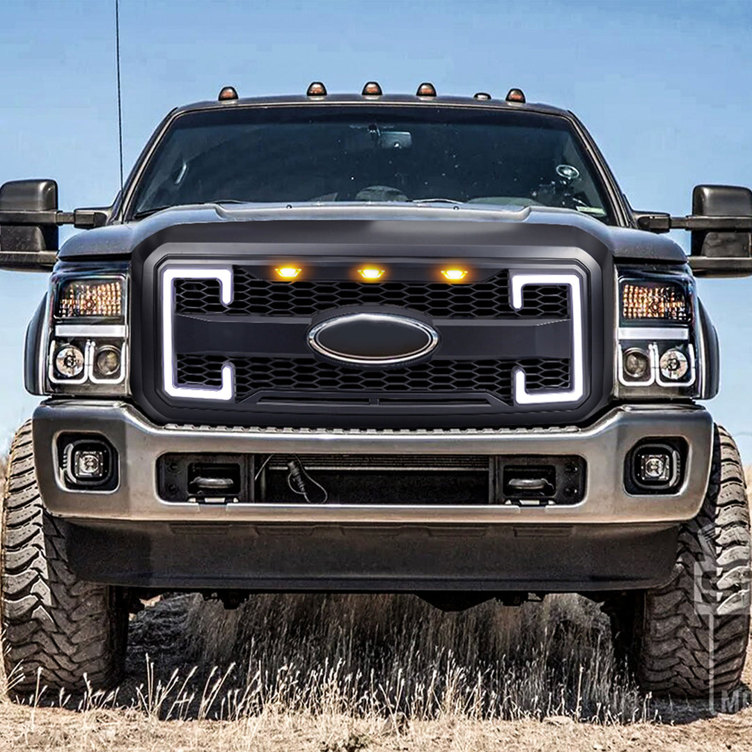 AMERICAN MODIFIED Raptor Style Grille 2011-16 Ford F250/350/450/550(Open Box)