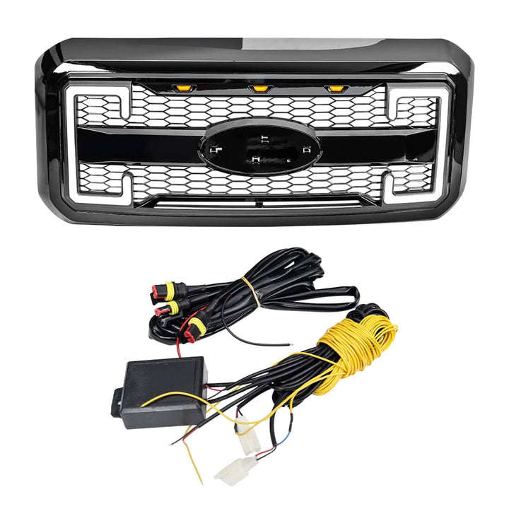AMERICAN MODIFIED Raptor Style Mesh Grille for 2011-16 Ford F250-550 (Open Box)
