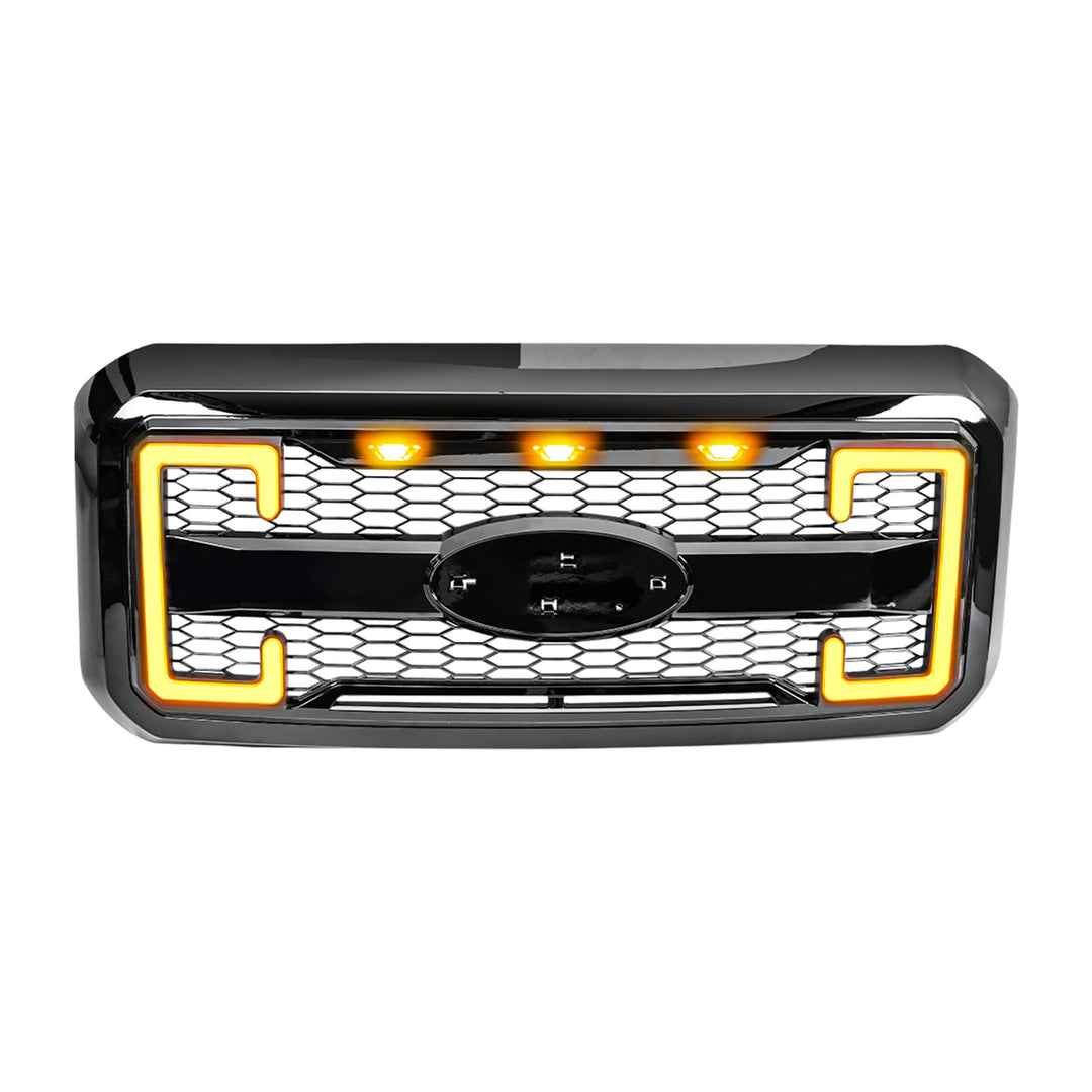 AMERICAN MODIFIED Raptor Style Mesh Grille for 2011-16 Ford F250-550 (Open Box)