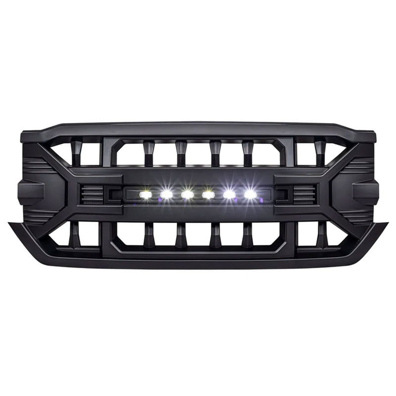 AMERICAN MODIFIED Armor Grille for 16-19 Chevrolet Silverado 1500, Matte Black