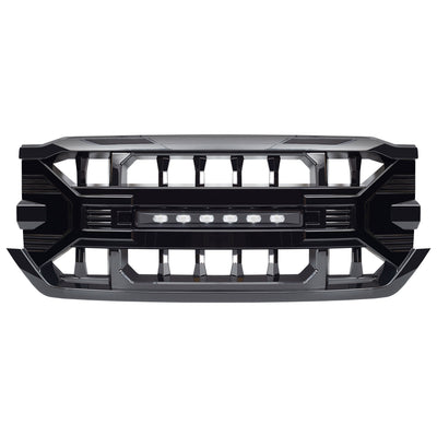 AMERICAN MODIFIED Armor Grille for 2016-2019 Chevy Silverado 1500, Glossy Black