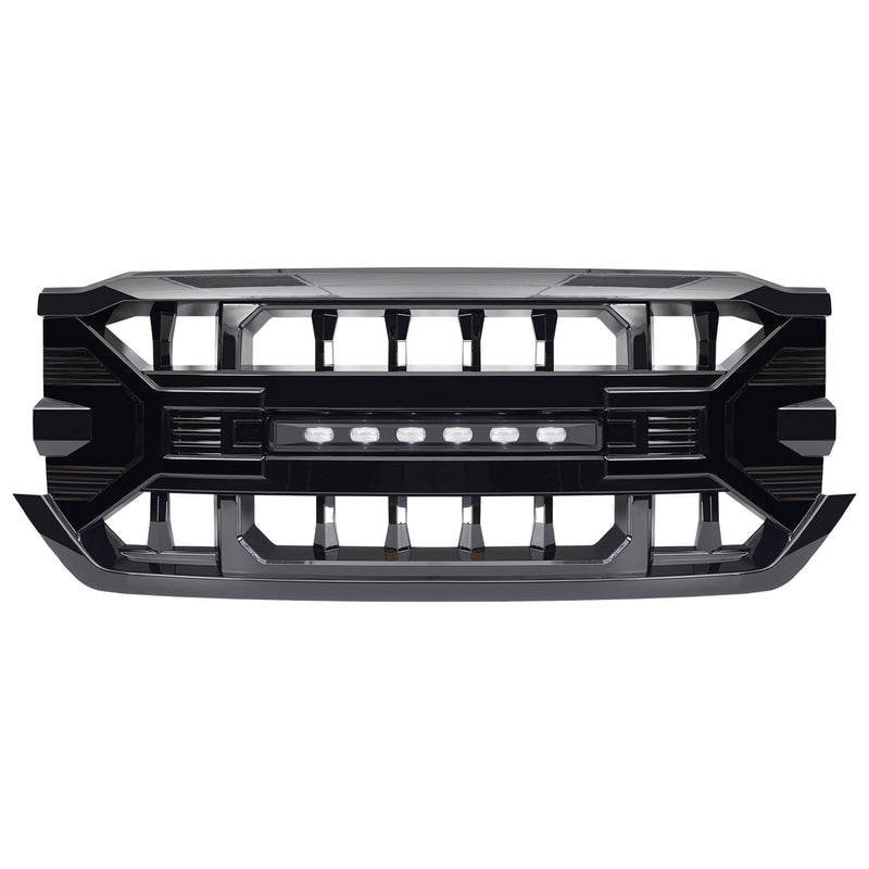 AMERICAN MODIFIED Armor Grille for 2016-2019 Chevy Silverado 1500, Glossy Black