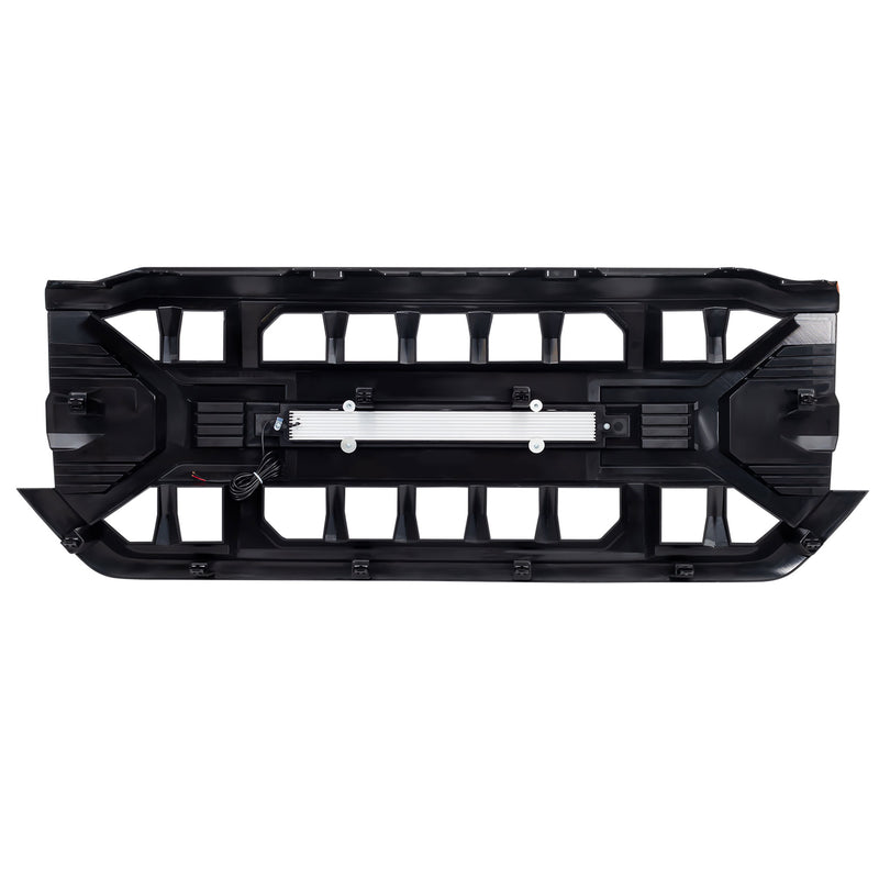 AMERICAN MODIFIED Armor Grille for 2016-2019 Chevy Silverado 1500, Glossy Black