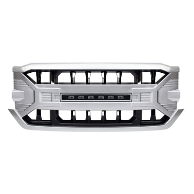 AMERICAN MODIFIED Armor Grille for 2016-2019 Chevrolet Silverado 1500, Silver - VMInnovations