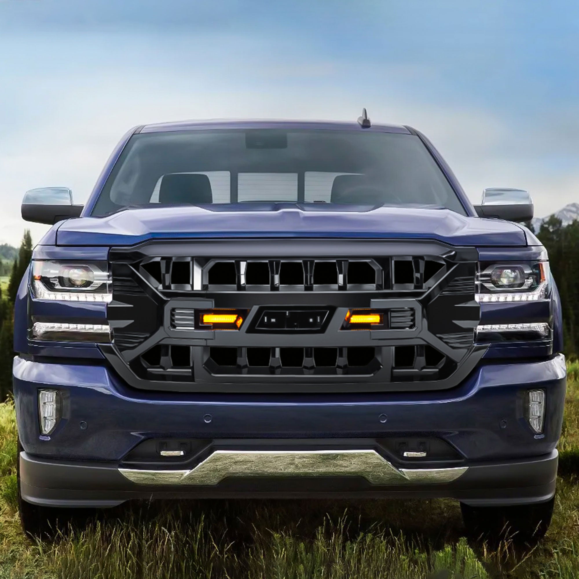 AMERICAN MODIFIED Armor Grille for 2016-2019 Chevy Silverado 1500 (Used) - VMInnovations