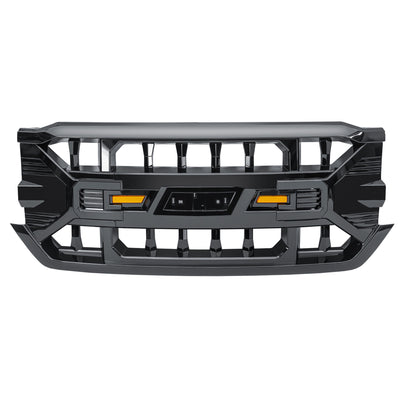 AMERICAN MODIFIED Armor Grille for 2016-2019 Chevy Silverado 1500, Glossy Black - VMInnovations