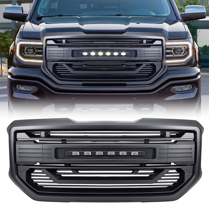 AMERICAN MODIFIED Armor Grille for 2016 to 2018 GMC Sierra 1500 Black (Open Box)