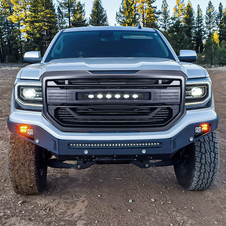 AMERICAN MODIFIED Armor Grille for 2016 to 2018 GMC Sierra 1500 Black (Open Box)