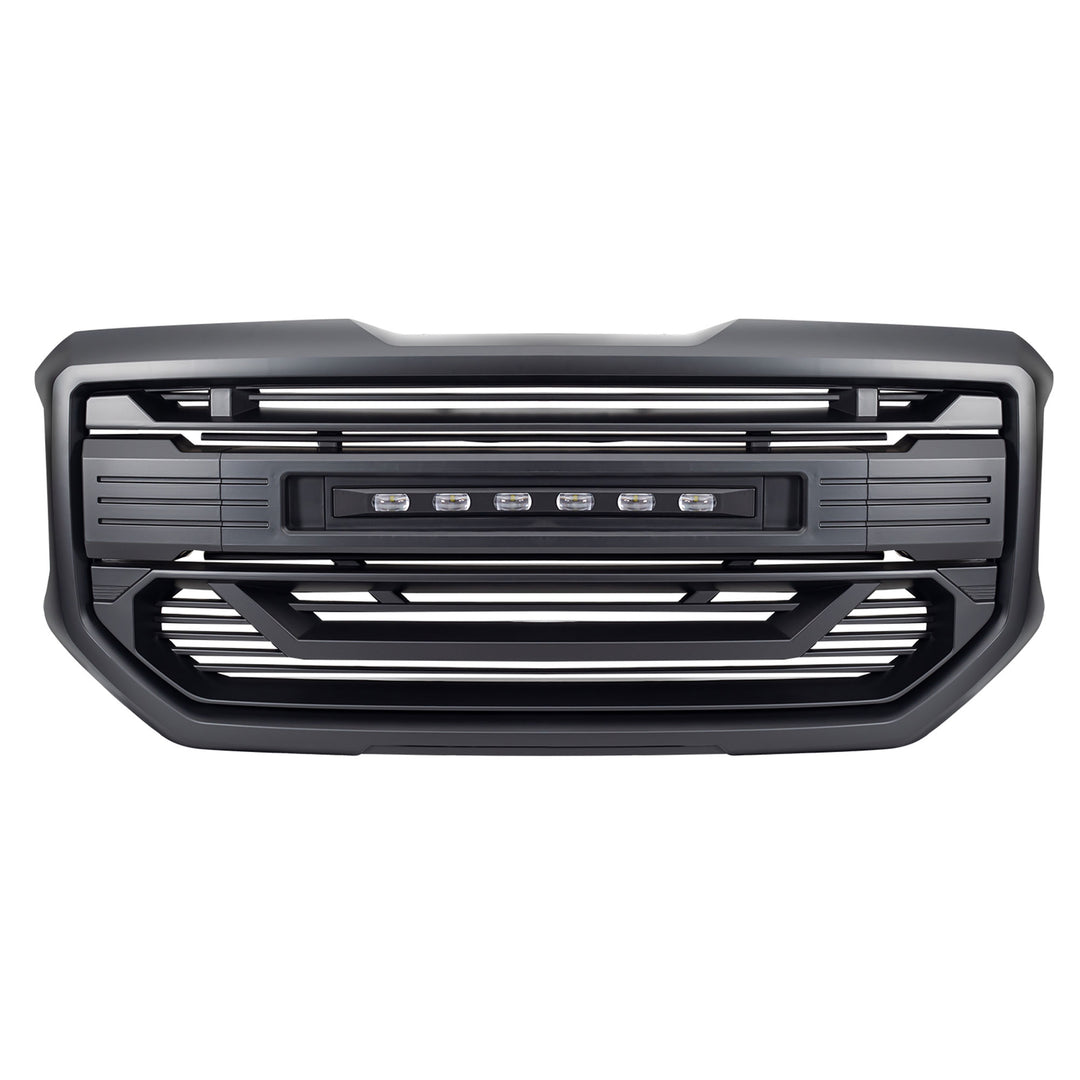AMERICAN MODIFIED Armor Grille for 2016 to 2018 GMC Sierra 1500 Black (Open Box)