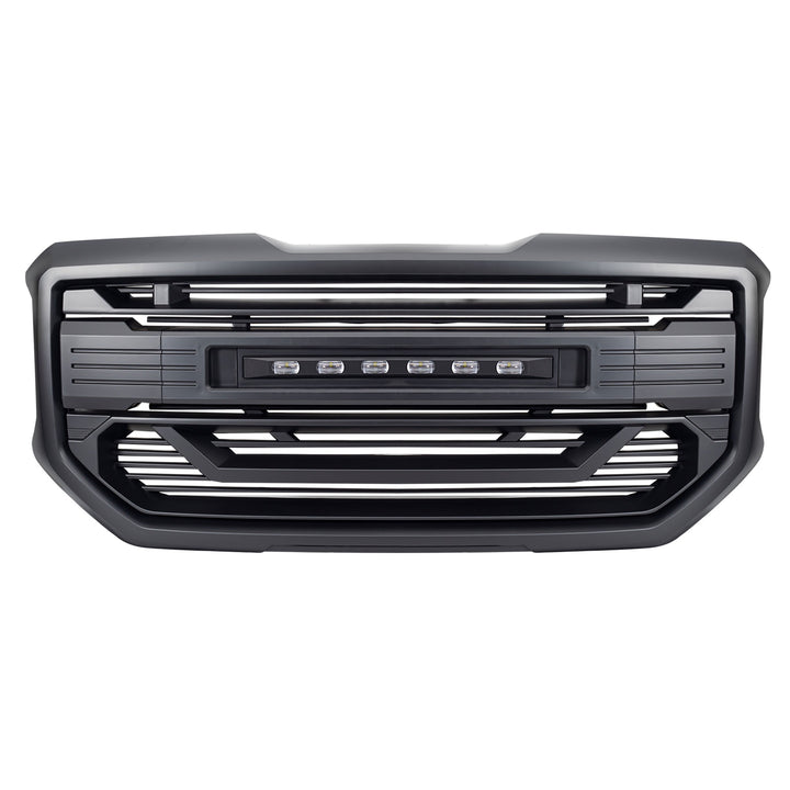 AMERICAN MODIFIED Armor Grille for 2016 to 2018 GMC Sierra 1500 Black (Open Box)