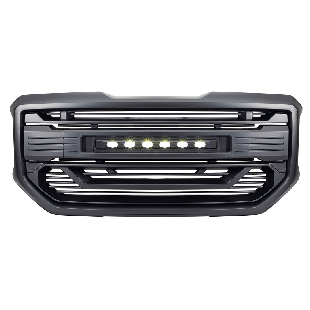 AMERICAN MODIFIED Armor Grille for 2016 to 2018 GMC Sierra 1500 Black (Open Box)