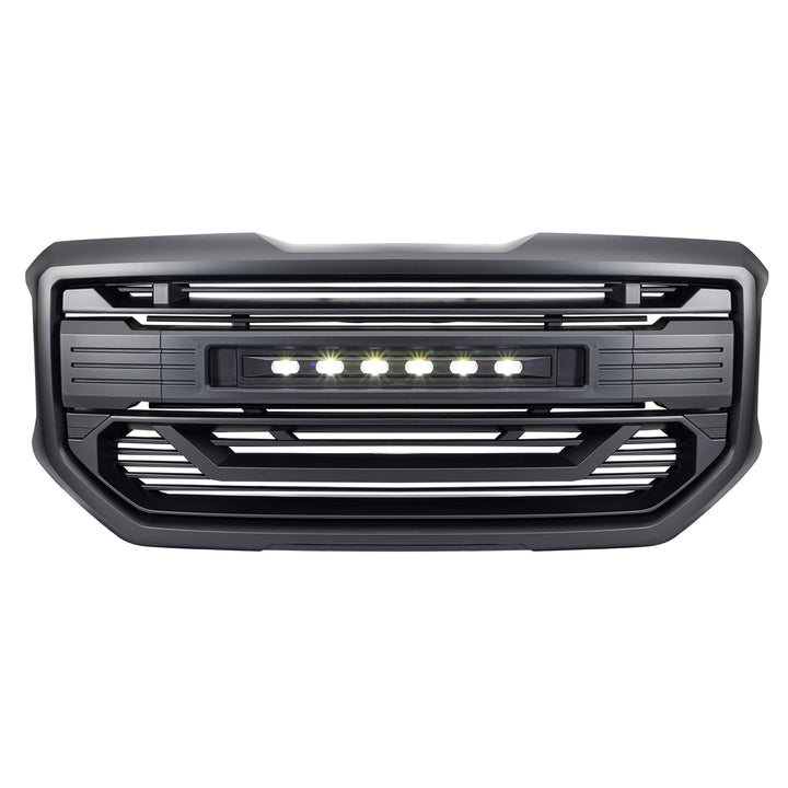AMERICAN MODIFIED Armor Grille for 2016 to 2018 GMC Sierra 1500 Black (Open Box)