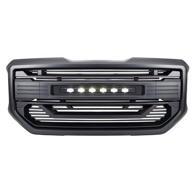AMERICAN MODIFIED Armor Grille for 2016 to 2018 GMC Sierra 1500 Black (Open Box) - VMInnovations