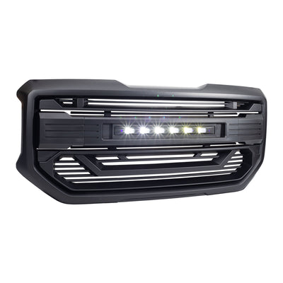 AMERICAN MODIFIED Armor Grille for 2016 to 2018 GMC Sierra 1500 Black (Open Box) - VMInnovations