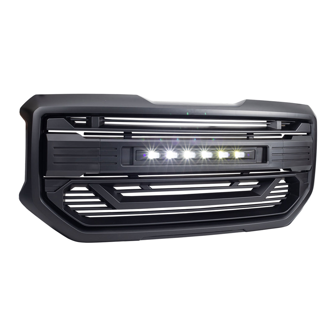 AMERICAN MODIFIED Armor Grille for 2016 to 2018 GMC Sierra 1500 Black (Open Box)
