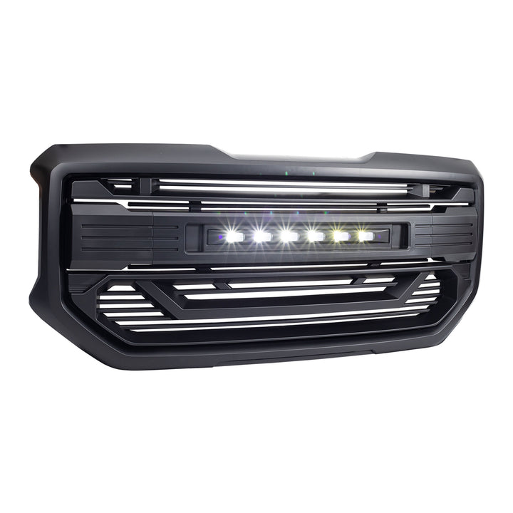AMERICAN MODIFIED Armor Grille for 2016 to 2018 GMC Sierra 1500 Black (Open Box)