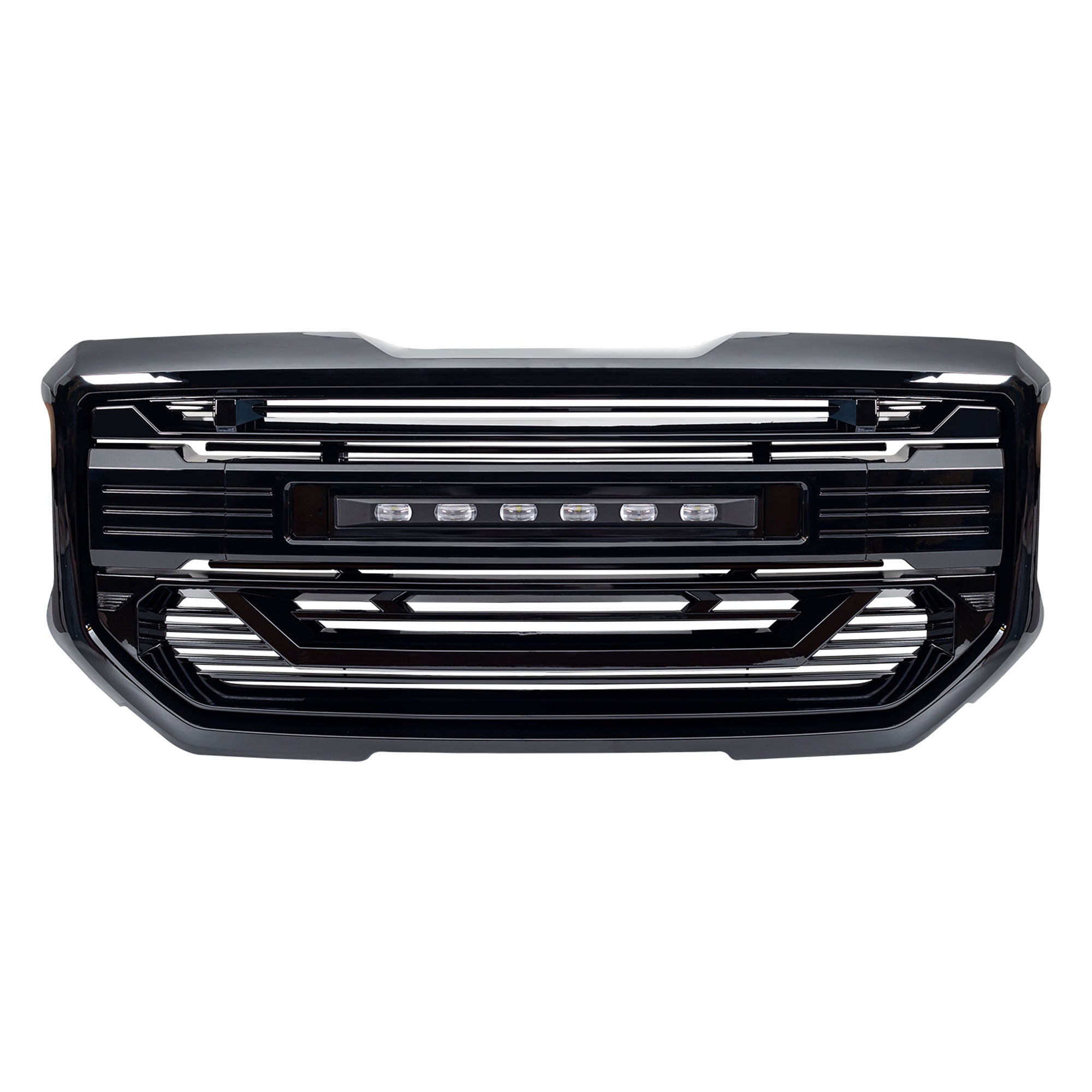 AMERICAN MODIFIED Armor Grille for 2016 to 2018 GMC Sierra 1500, Glossy Black (Open Box) - VMInnovations