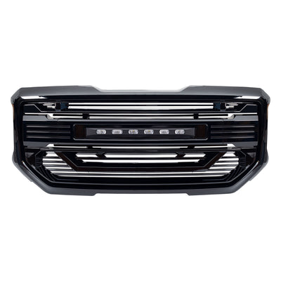 AMERICAN MODIFIED Armor Grille for 2016 to 2018 GMC Sierra 1500, Glossy Black (Open Box) - VMInnovations
