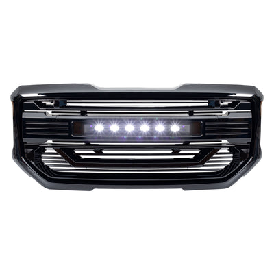 AMERICAN MODIFIED Armor Grille for 2016 to 2018 GMC Sierra 1500, Glossy Black (Open Box) - VMInnovations