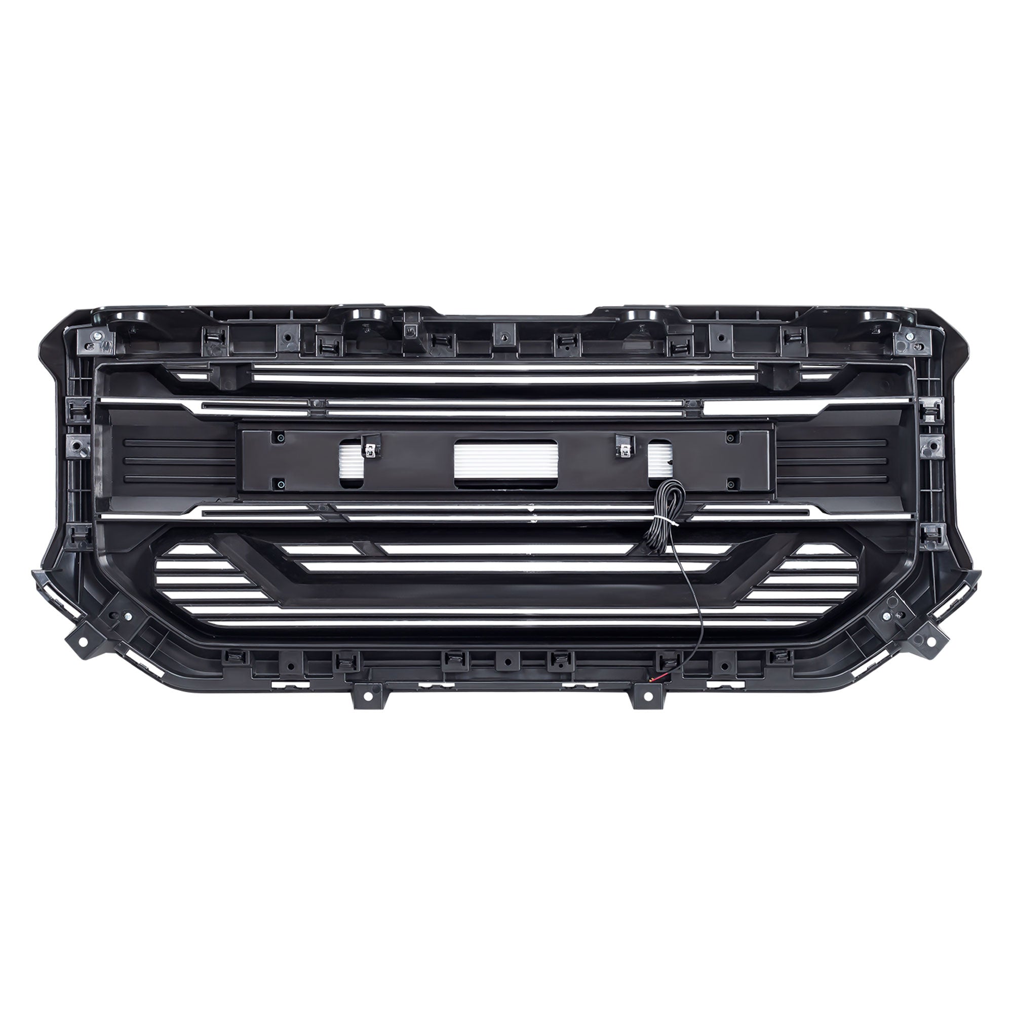 AMERICAN MODIFIED Armor Grille for 2016 to 2018 GMC Sierra 1500, Glossy Black (Open Box)