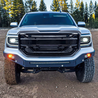 AMERICAN MODIFIED Armor Grille for 2016 to 2018 GMC Sierra 1500, Black(Open Box) - VMInnovations