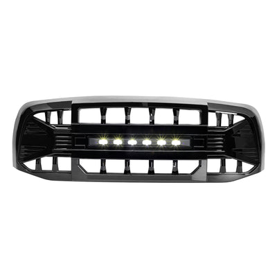 AMERICAN MODIFIED Armor Grille for 2006 to 2008 Dodge Ram 1500, Glossy Black - VMInnovations