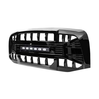 AMERICAN MODIFIED Armor Grille for 2006 to 2008 Dodge Ram 1500, Glossy Black