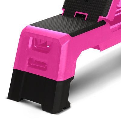 HolaHatha Fitness Aerobic Deck with Storage Compartment, Pink (Open Box) - VMInnovations