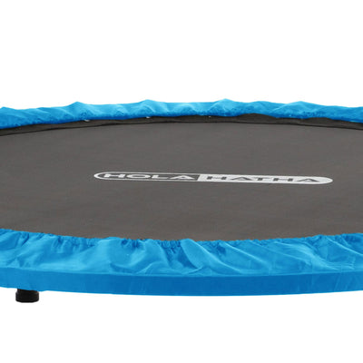 HolaHatha 48" Foldable Fitness Trampoline w/Adjustable Handle, Blue (For Parts) - VMInnovations