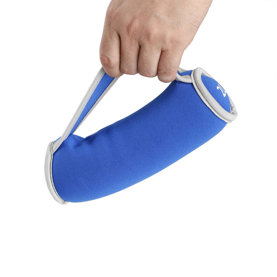 HolaHatha Soft Hand Weights Strength Training Equipment 1, 2, and 3 Pound Sets - VMInnovations