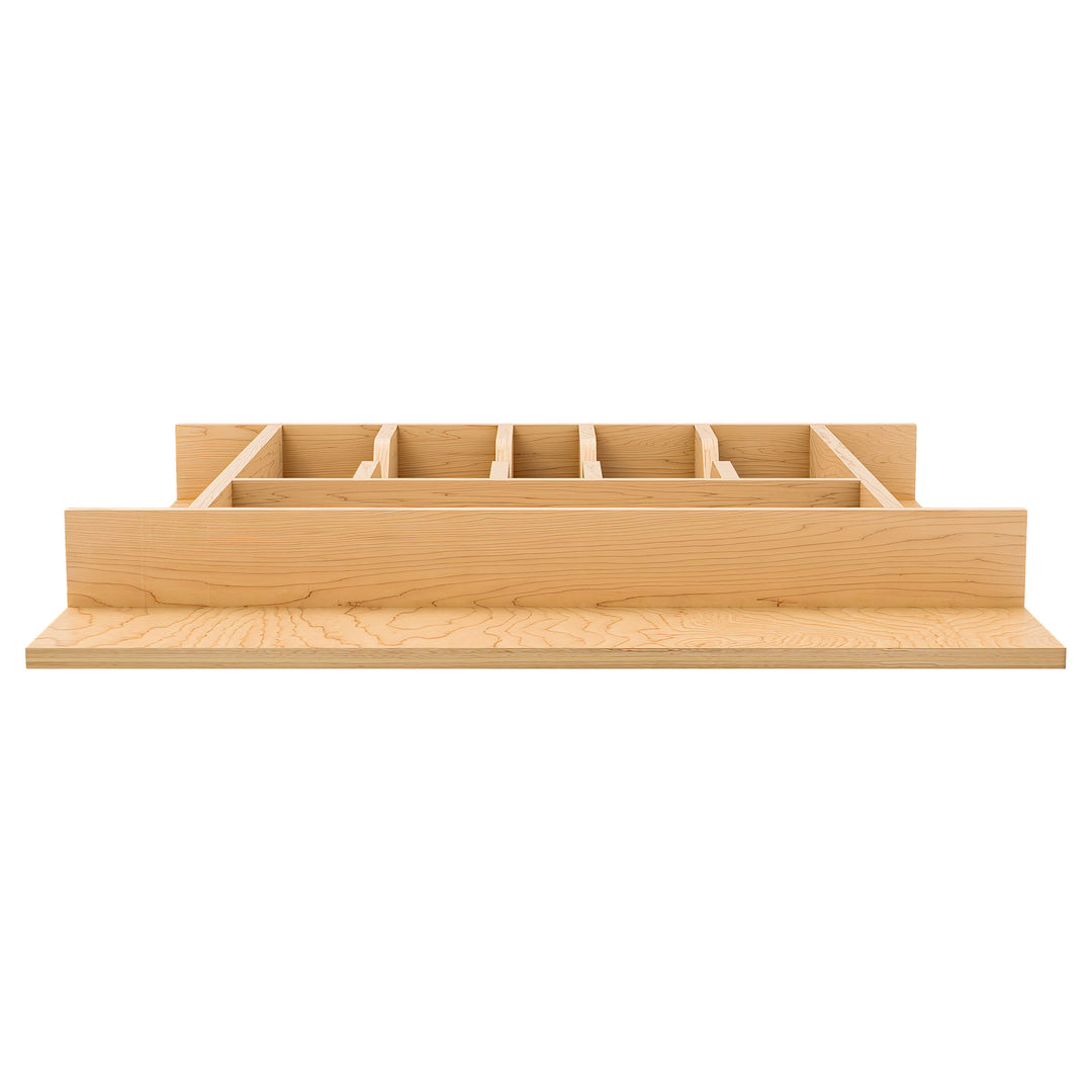 Rev-A-Shelf Natural Maple Right Size Utensil Drawer Insert, 19 1/4" x 19 1/2"