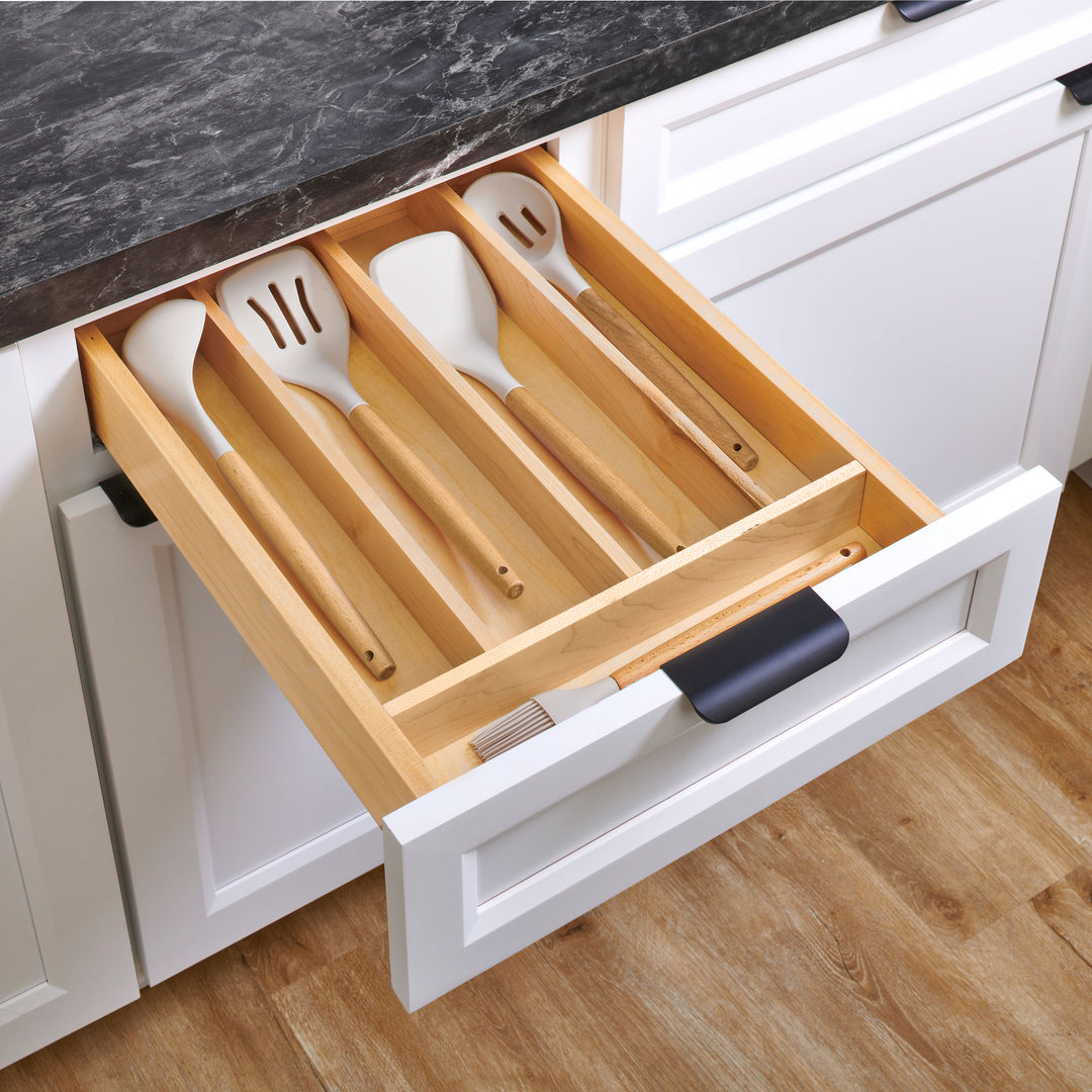 Rev-A-Shelf Natural Maple Right Size Utensil Drawer Insert, 13-1/4" x 19-1/2"