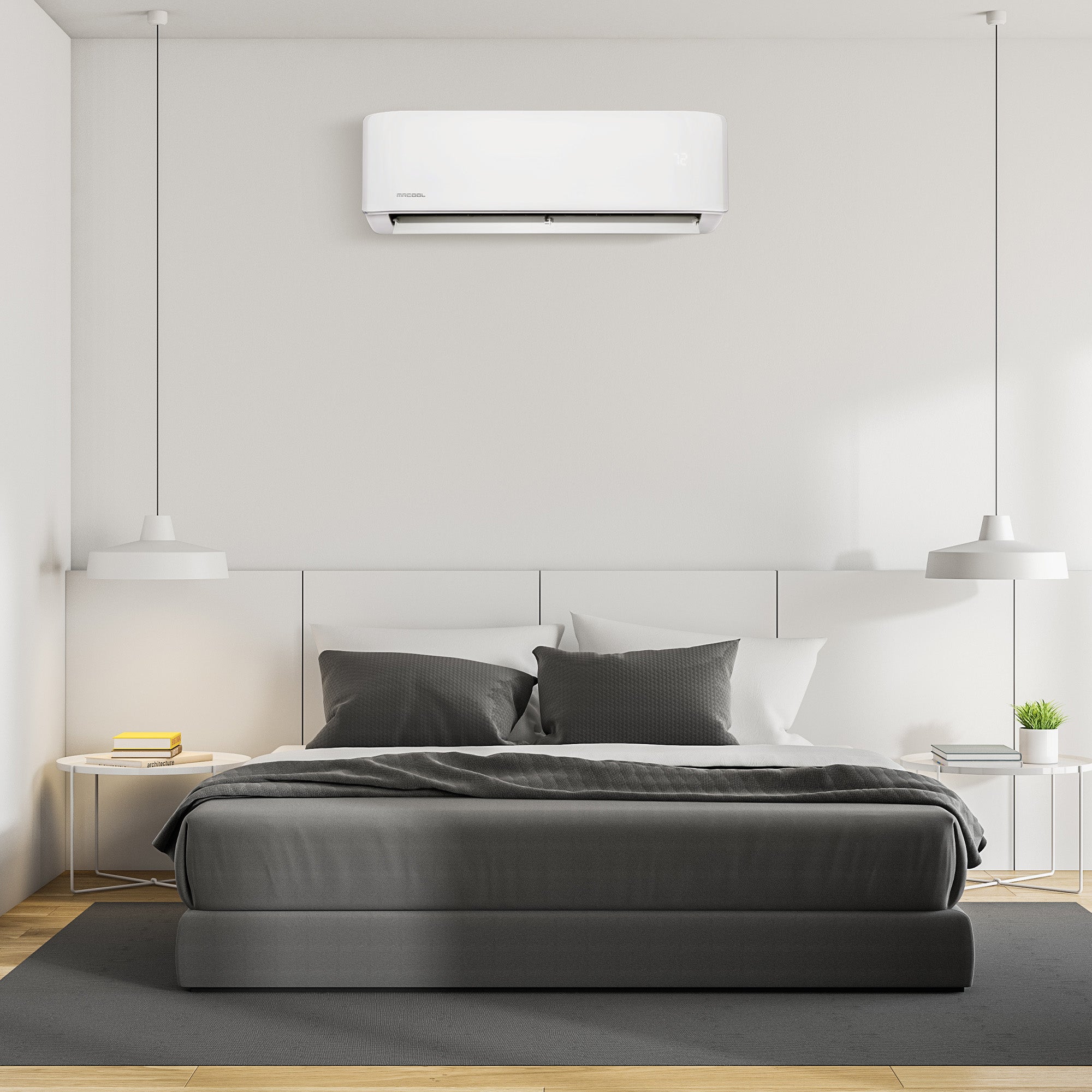 MRCOOL Advantage 12,000 BTU Ductless Inverter Wall Mount Heat Pump System, White - VMInnovations