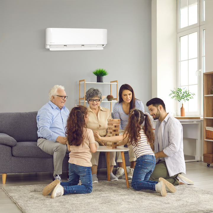 MRCOOL Advantage 12,000 BTU Ductless Inverter Wall Mount Heat Pump System, White - VMInnovations