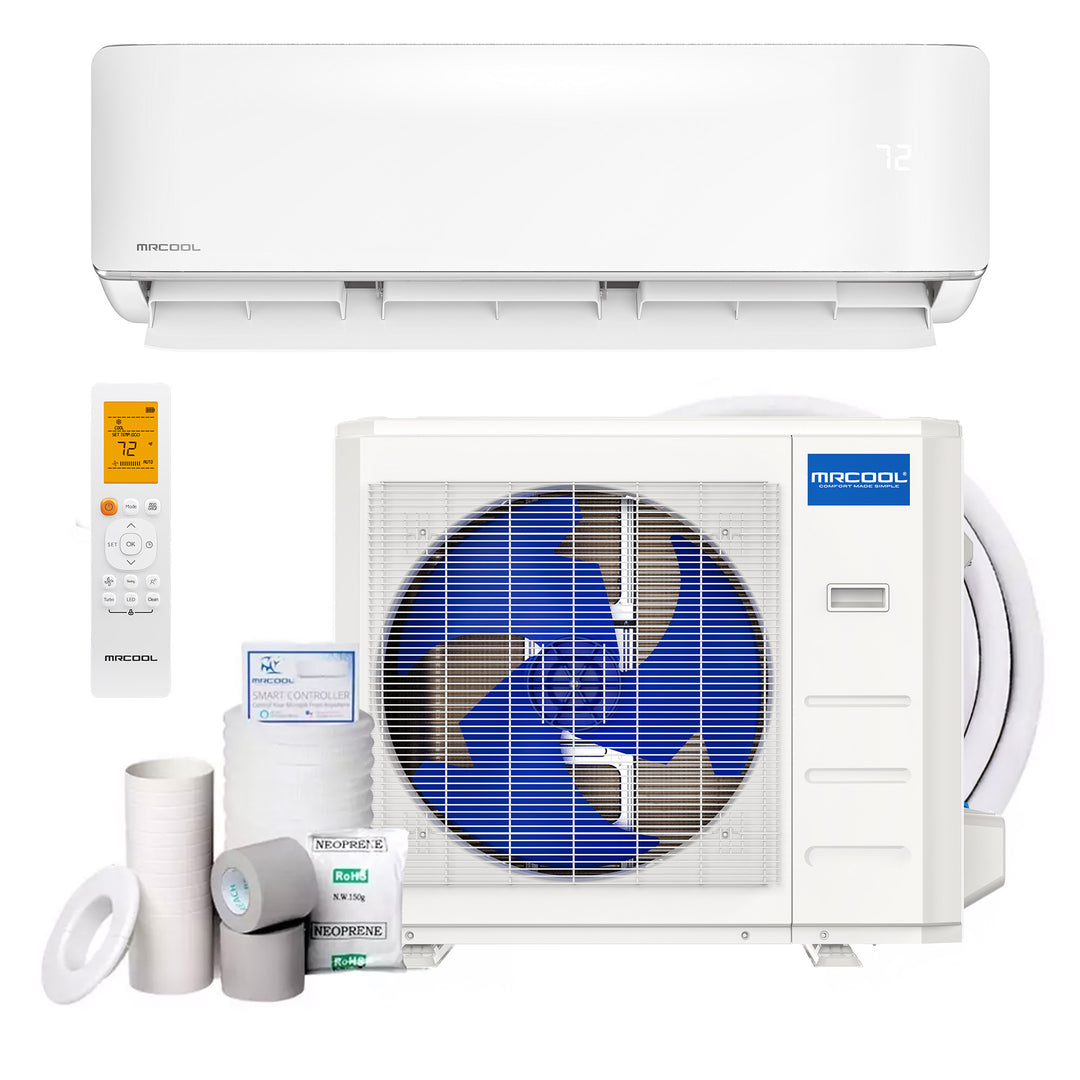 MRCOOL Advantage 24,000 BTU Ductless Inverter Wall Mount Heat Pump System, White - VMInnovations