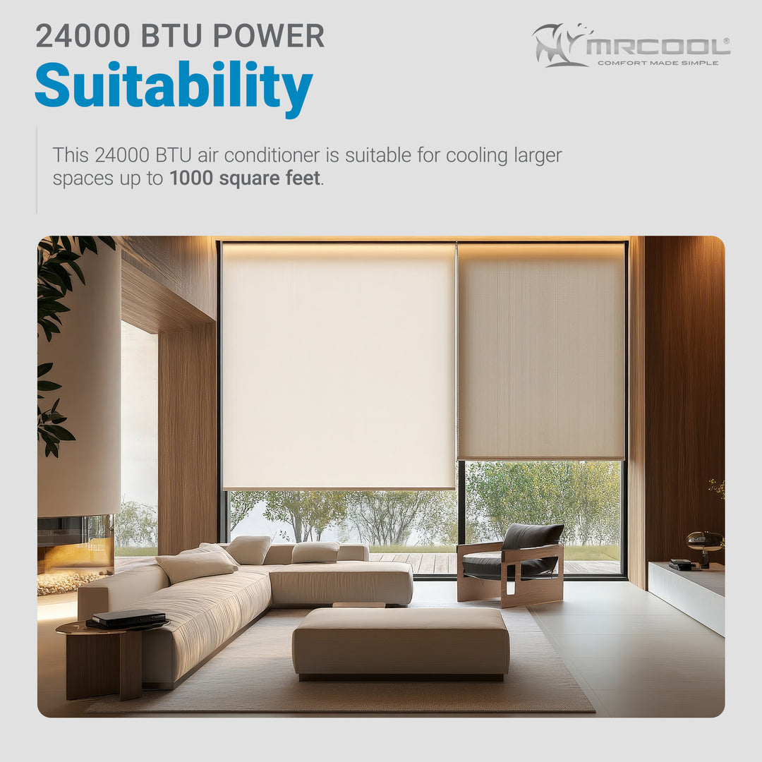 MRCOOL Advantage 24,000 BTU Ductless Inverter Wall Mount Heat Pump System, White - VMInnovations