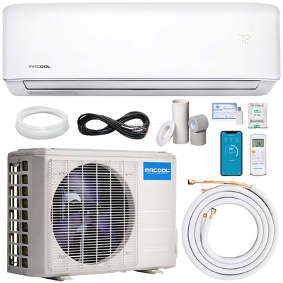 MRCOOL Advantage 24,000 BTU Ductless Inverter Wall Mount Heat Pump System, White - VMInnovations