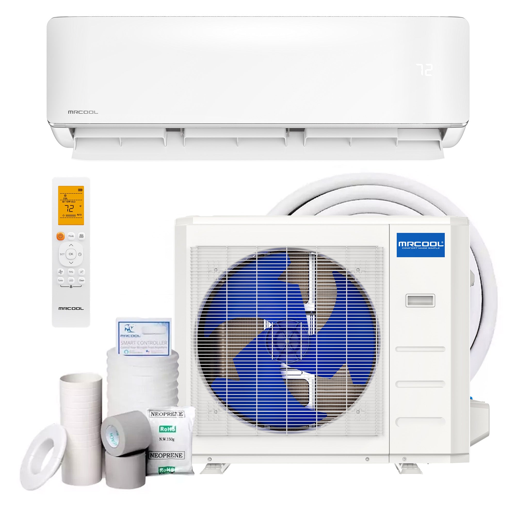MRCOOL Advantage 36,000 BTU Ductless Inverter Wall Mount Heat Pump System, White - VMInnovations
