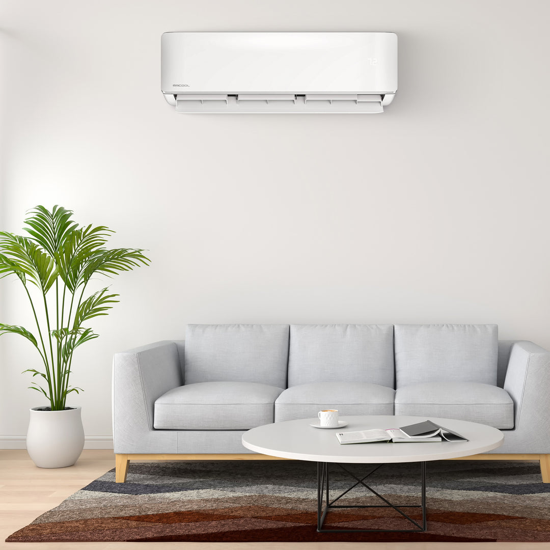MRCOOL Advantage 9,000 BTU Ductless Inverter Wall Mount Heat Pump System, White - VMInnovations