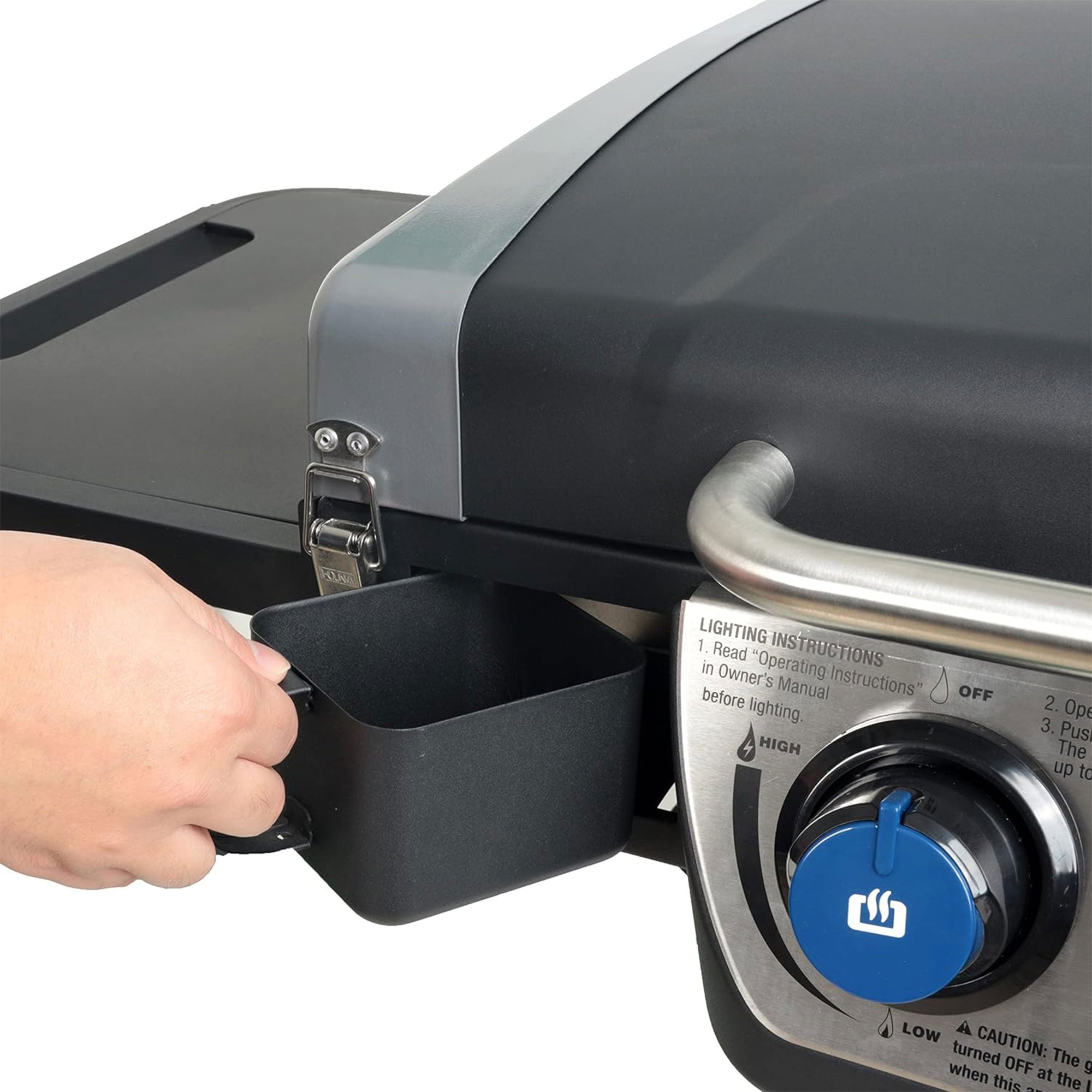 Razor Stainless Steel 3 Burner Griddle w/Portable Cart and Side Shelf (Open Box) - VMInnovations