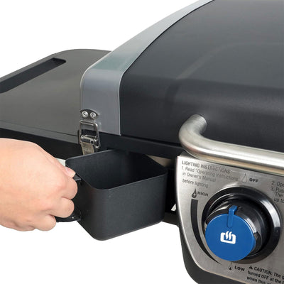 Razor Stainless Steel 3 Burner Griddle w/Portable Cart and Side Shelf (Open Box) - VMInnovations